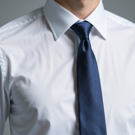 四十岁左右男性头像，穿白色衬衫，短发，正面严肃表情，办公室背景，专业形象